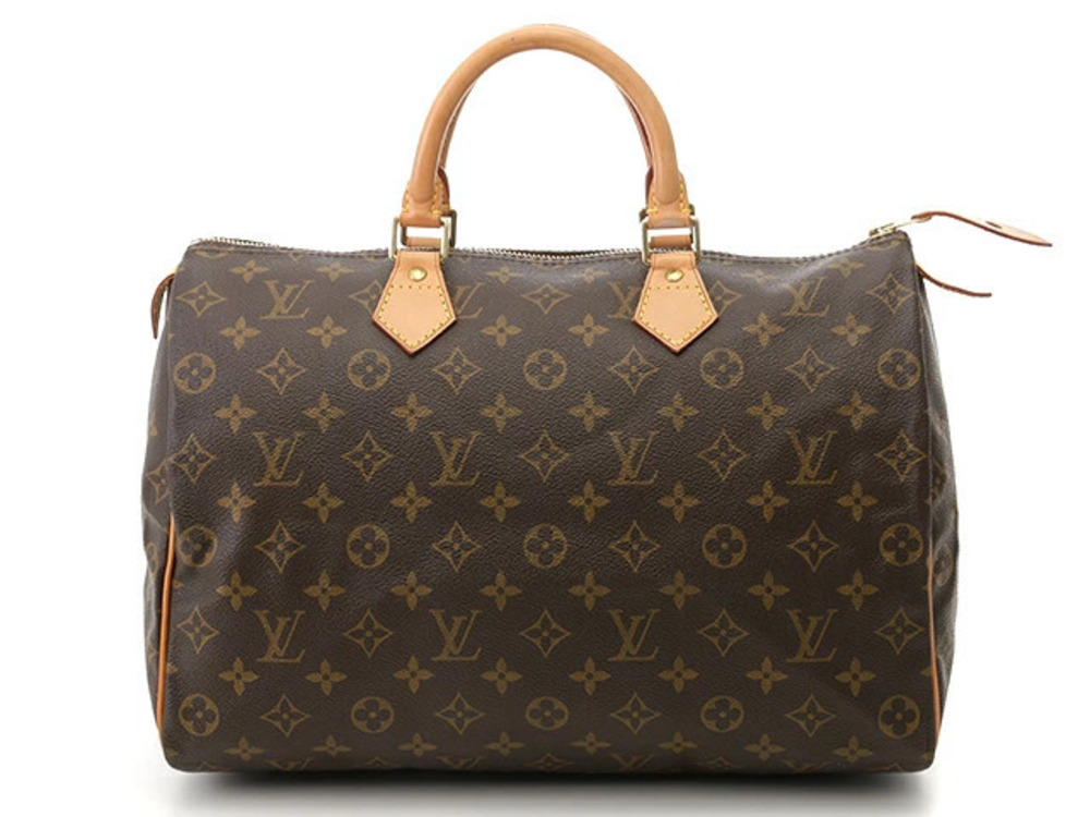 LOUIS VUITTON Bag Speedy Monogram Leather Brown
